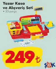 GOKİDY OYUNCAK YAZAR KASA VE ALIŞVERİŞ SETİ
